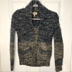 ARITZIA Wilfred Wool Blend Thick Button Sweater Cardigan Shacket XS